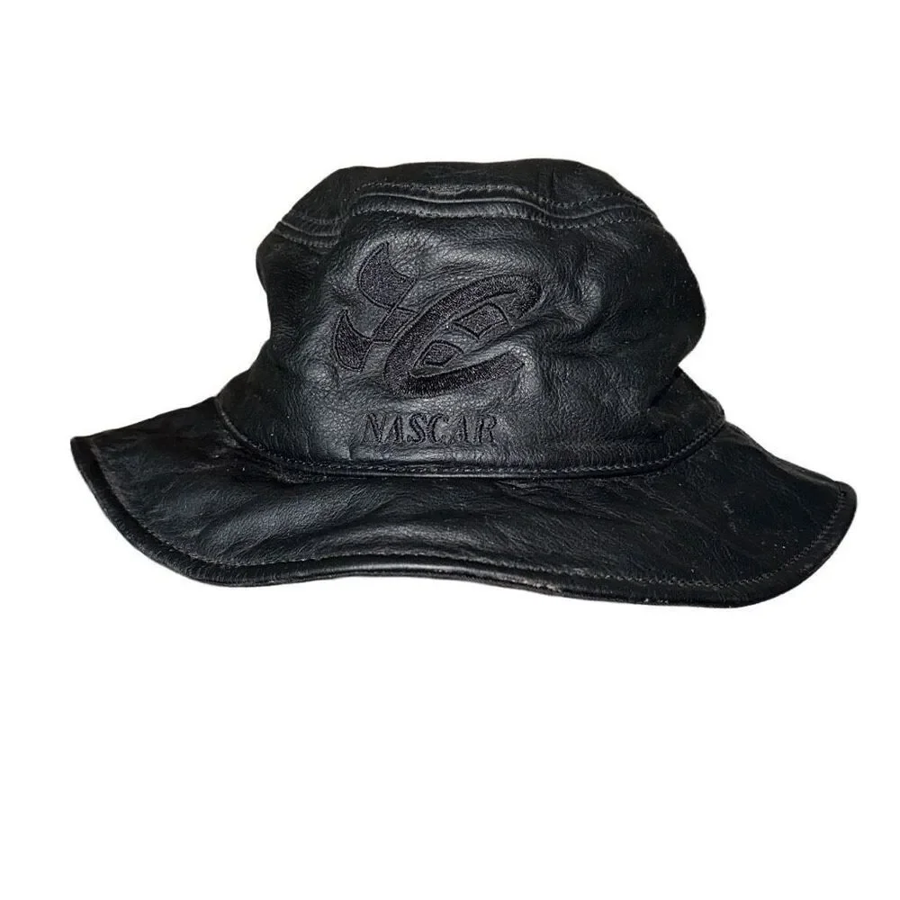 Rare Vintage NASCAR Budweiser Wilson’s Leather Bucket Hat | L/XL